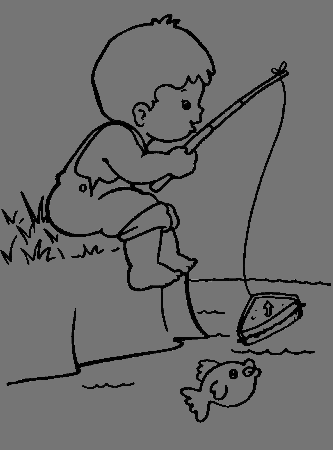 fishing coloring page - High Quality Coloring Pages