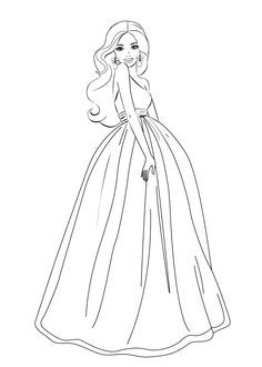Coloring Pages For Barbie - Coloring Page