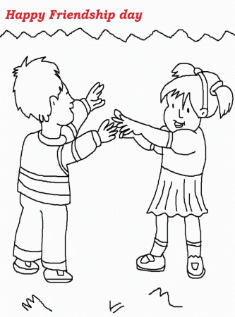 Happy Friendship Day Coloring Pages 2016 - Friendship Day Coloring ...