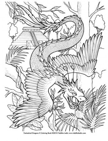 Adult. Top Fantasy Coloring Pages Images. Dashah Beauty Coloring Page