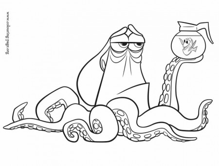 Finding Dory - Hank and Dory coloring page