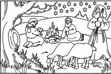 Bible Story Coloring Pages For Kids Page 1