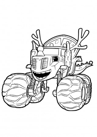 Dinosaur Zeg - high-quality free coloring from the category: Blaze and the  Monster Mac… | Monster truck coloring pages, Cartoon coloring pages, Truck coloring  pages