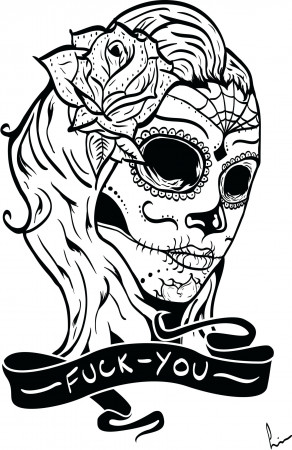Printable Sugar Skull Coloring Pages Animals For Adults Free Kids Book Day  Of The – Stephenbenedictdyson