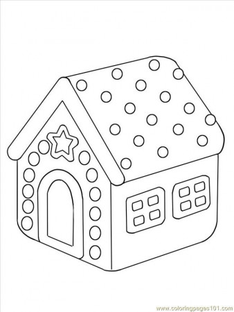 COLORING FREE GINGERBREAD HOUSE PAGE Â« Free Coloring Pages