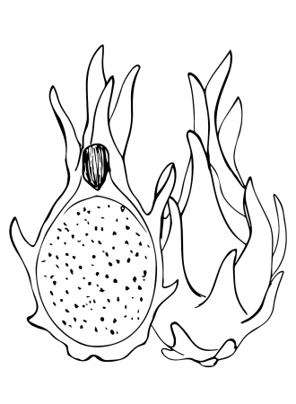 Dragon Fruit Coloring Pages Printable ...