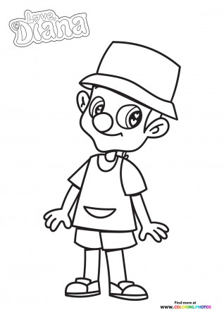 Roma with clown nose - Coloring Pages ...