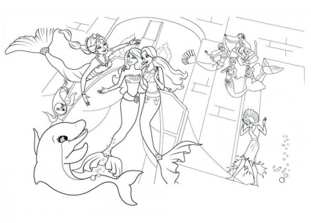 Barbie in Mermaid Tale Coloring Pages ...