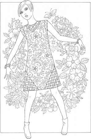Dover publications Fabulous Fashions of The 1960s Coloring Book