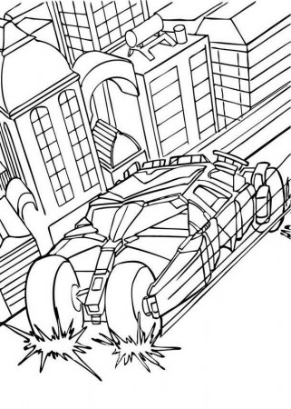 Car Coloring Pages Batman - Coloring Pages For All Ages