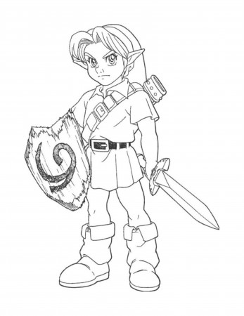 Coloring Pages Zelda - Etsy