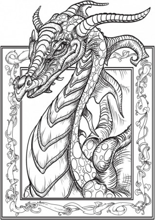 Download: Dragon Coloring Page – Stamping