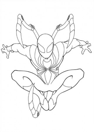 Kids-n-fun.com | Coloring page Ultimate Spider man iron spider