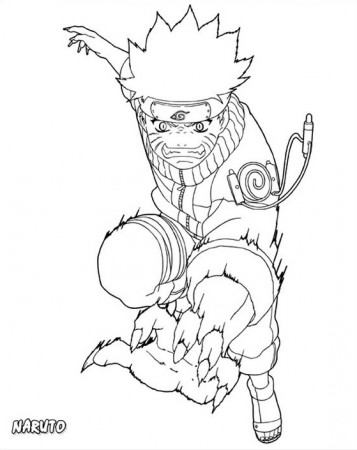 Angry Naruto Coloring Page - Free Printable Coloring Pages for Kids