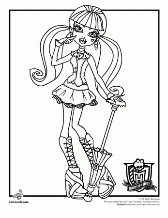 Monster High Coloring Pages | Woo! Jr. Kids Activities