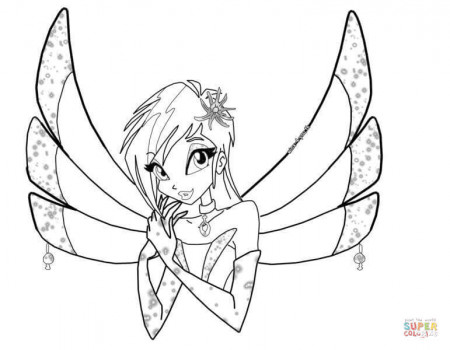 Tecna, Guardian Fairy of Technology coloring page | Free Printable ...