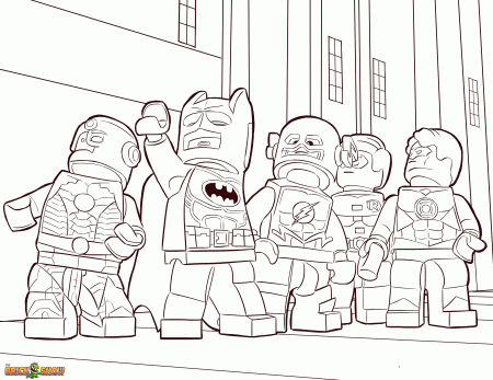 LEGO Justice League Coloring Page, Printable Sheet - The LEGO Movie