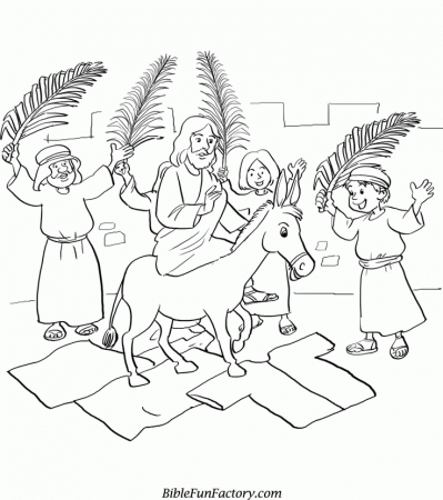 8 Pics of Triumphal Entry Sunday School Coloring Pages - Palm ...