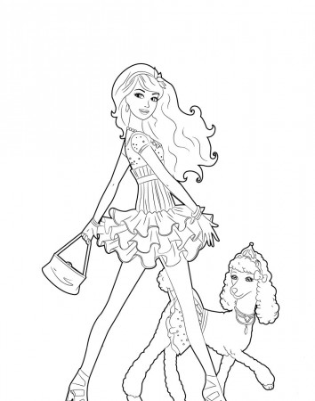 Girlie coloring | Barbie coloring pages, Horse coloring pages, Barbie  coloring