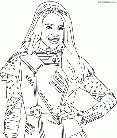 Descendants 3 Coloring Pages - Descendants Coloring Pages - Coloring Pages  For Kids And Adults