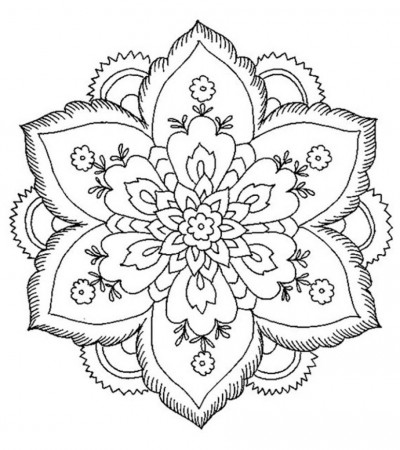 Abstract Coloring Pages - Free Printable - MomJunction | Abstract coloring  pages, Flower coloring pages, Mandala coloring pages