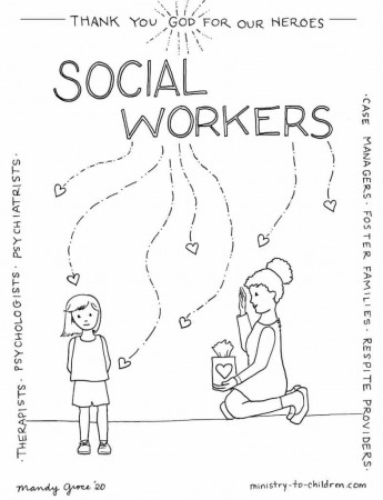 Coloring Page: Social Workers are Heroes - Ministry-To-Children Coloring  Pages
