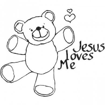 god loves me coloring - Clip Art Library