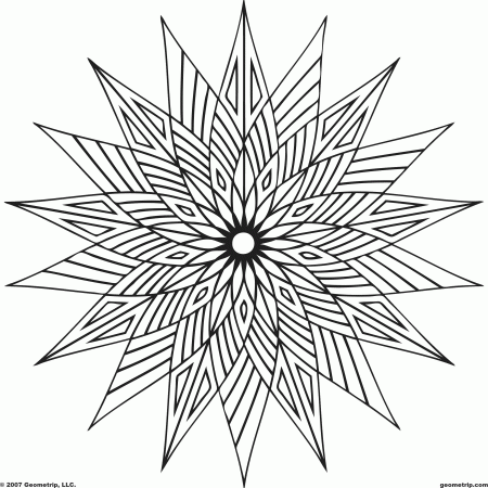 Cool Designs To Color In - Free Printable Advanced Adult Coloring ...