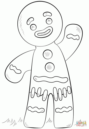 Coloring Pages Gingerbread Man Story - Coloring Page