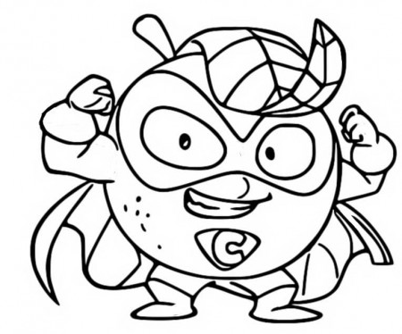 Central Patrol 030 Mr.C Superzings Coloring Page - Free Printable Coloring  Pages for Kids