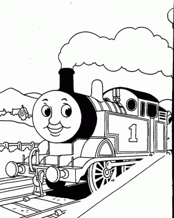 thomas the tank engine colouring pages - Clip Art Library