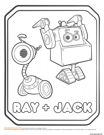 Coloriage Rusty Rivets Ray and Jack Coloring Page - JeColorie.com