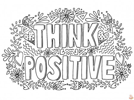 Discover the Benefits of Positive Coloring Pages - GBcoloring