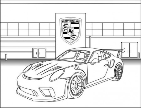 Book Review: Porsche: The Practically Free Coloring Book for Adults and  Kids | The Porsche Club of America