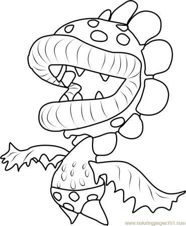 Petey Piranha Coloring Page for Kids - Free Super Mario Printable Coloring  Pages Online for Kids - ColoringPages101.com | Coloring Pages for Kids