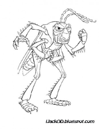iJack O D Colouring Pages: A Bug's Life Colouring Pages