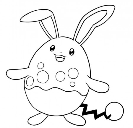 Cute Azumarill Coloring Page - Free ...