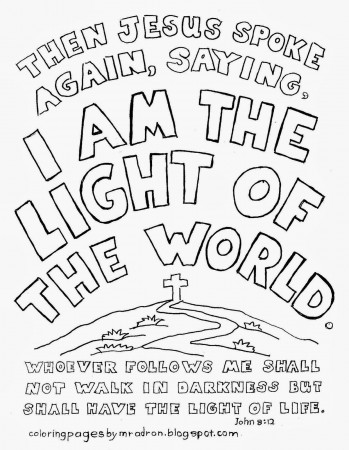 Christian Coloring Pages Light (Page 1) - Line.17QQ.com