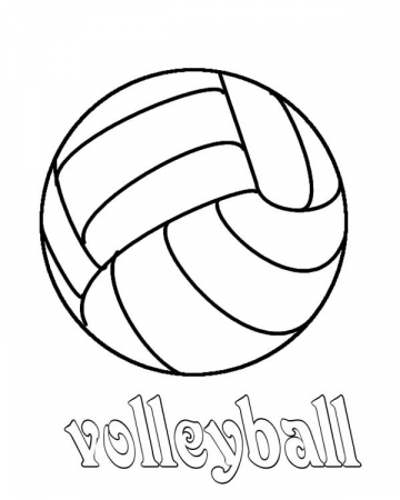 Volleyball Coloring Page - Download & Print Online Coloring Pages for Free  | Color Nimbus | Online coloring pages, Coloring pages to print, Coloring  pages