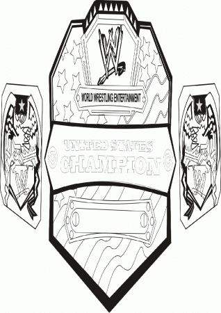 WWE Champion Belt Coloring Pages | Best Coloring Page Site