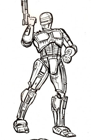 Free Coloring Pages : Robocop coloring pages For Kids