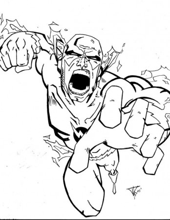 Zoom Flash Coloring Pages
