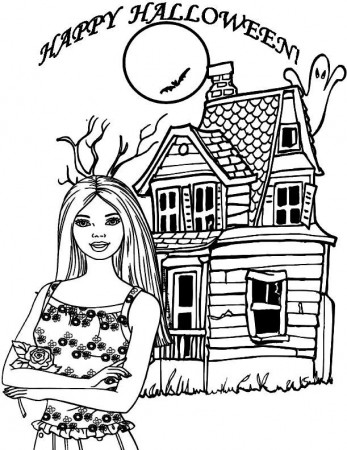 Barbie Halloween Coloring Pages | Barbie coloring pages, Halloween coloring,  Halloween coloring pages