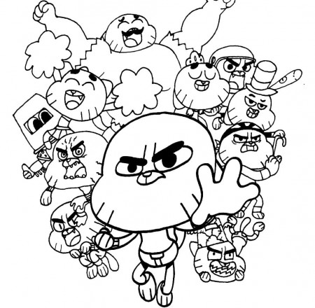 The Amazing World of Gumball coloring pages | WONDER DAY — Coloring pages  for children and adults
