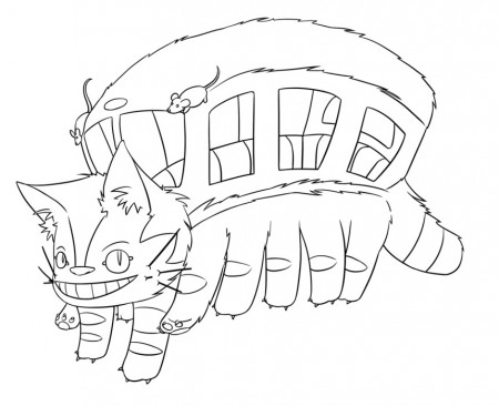 Totoro Catbus Coloring Pages - Get Coloring Pages