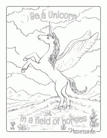 Magical Unicorn Coloring Pages for Kids & Adults