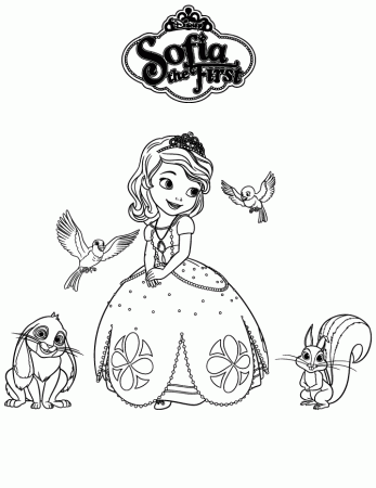 sofia the first coloring pages: minimus and sofia the first ...