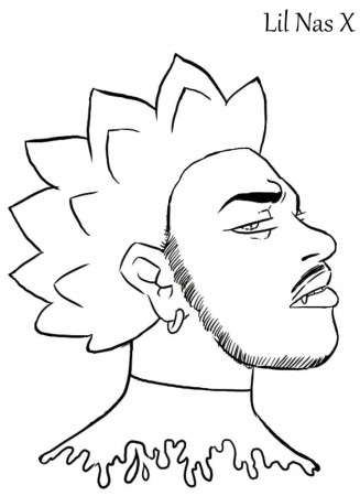 Free Printable Lil Nas X Coloring Page - Free Printable Coloring Pages for  Kids