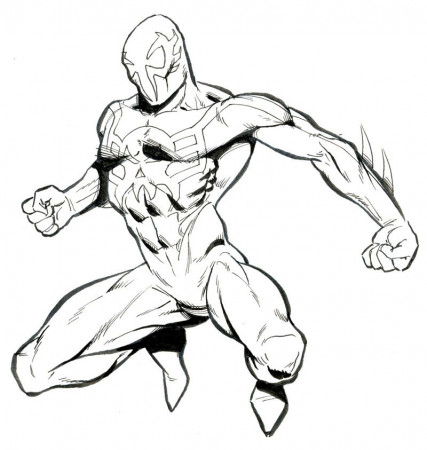 Spiderman 2099 | Comic book art style, Spiderman art sketch, Comic book  drawing