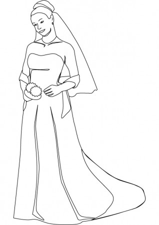 Bride coloring pictures
